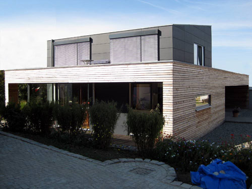 Wohnhaus in Holztafel-Bauweise